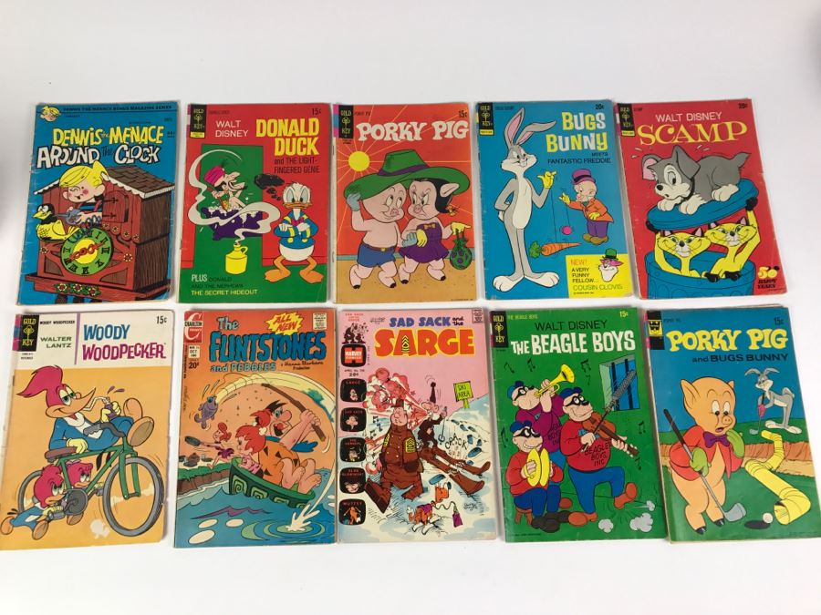(10) Vintage Comic Books Gold Key Walt Disney Various Titles [Photo 1]