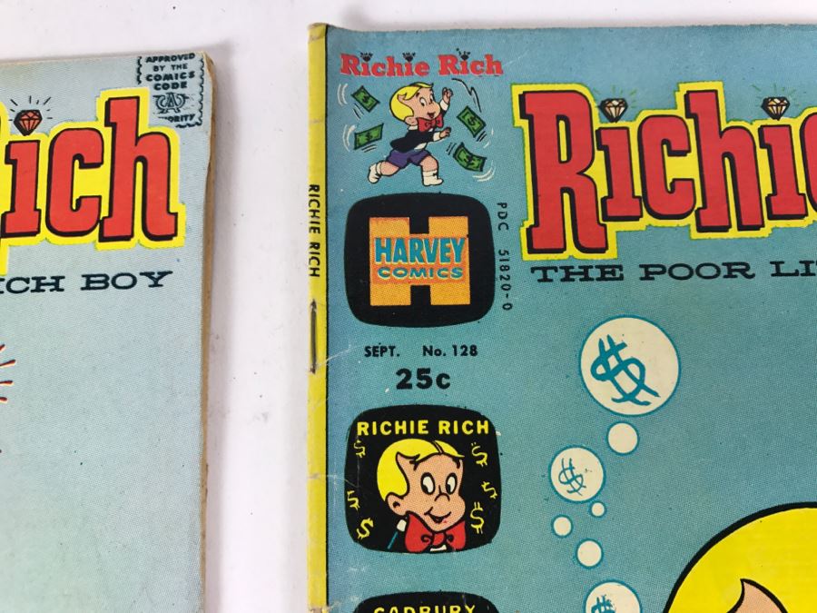(6) Richie Rich Comic Books #125, 126, 128, 130, 131, 132 [Photo 7]