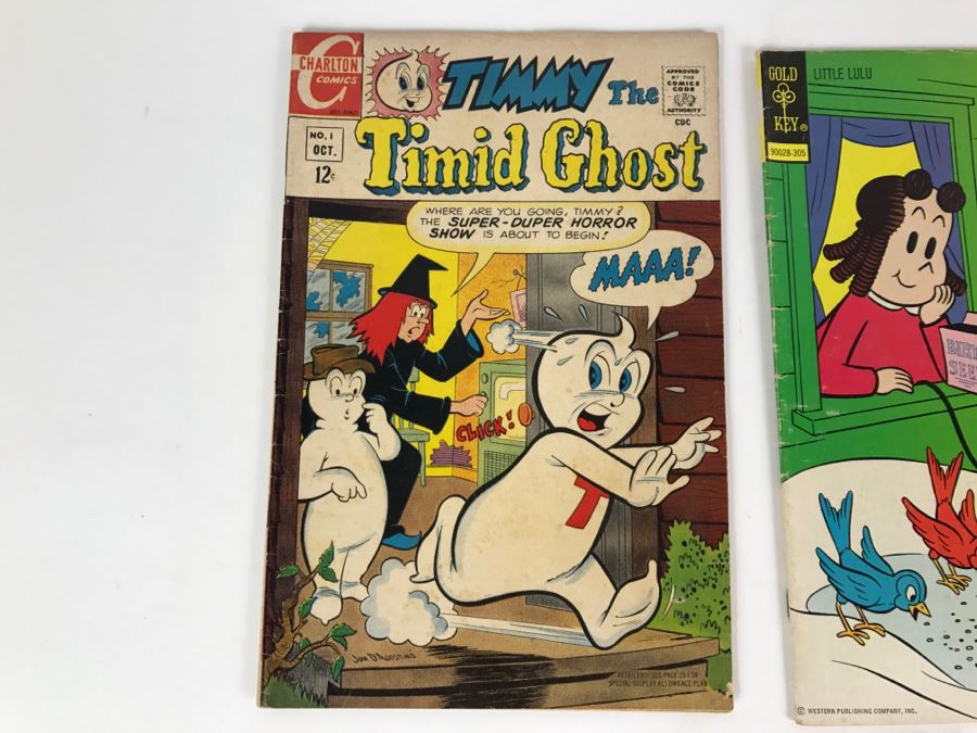 (5) Comic Books: Timmy The Timid Ghost, Little Lulu, Chuck Norris, Tandy Computer Whiz Kids [Photo 2]