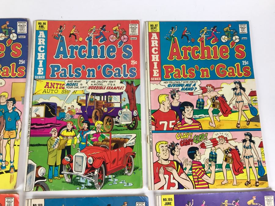 (12) Archie's Pals 'N' Gals Comic Books #84, 90, 92, 92, 96, 97, 98, 99, 100, 104, 105, 109 [Photo 6]