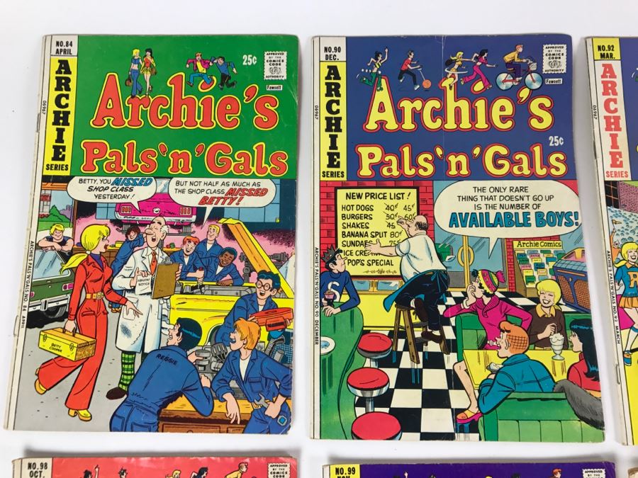(12) Archie's Pals 'N' Gals Comic Books #84, 90, 92, 92, 96, 97, 98, 99, 100, 104, 105, 109 [Photo 2]