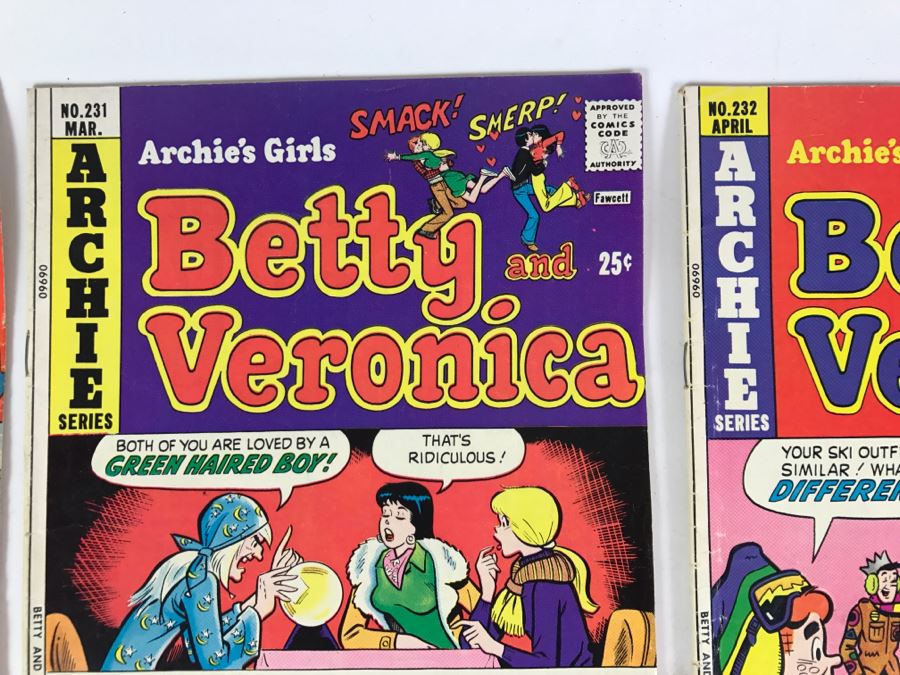 (9) Betty And Veronica Comic Books #229, 230, 231, 232, 233, 234, 235 ...