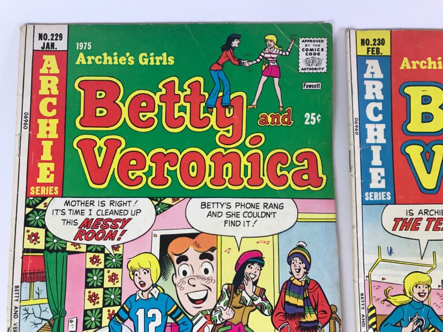 (9) Betty And Veronica Comic Books #229, 230, 231, 232, 233, 234, 235 ...