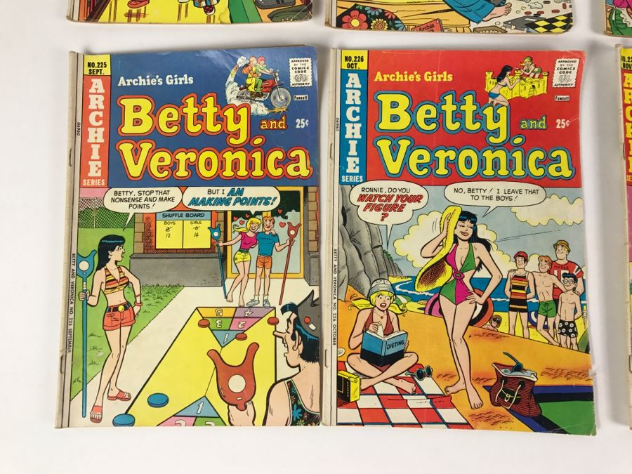 (6) Betty And Veronica Comic Books #220, 221, 222, 225, 226, 227 [Photo 6]