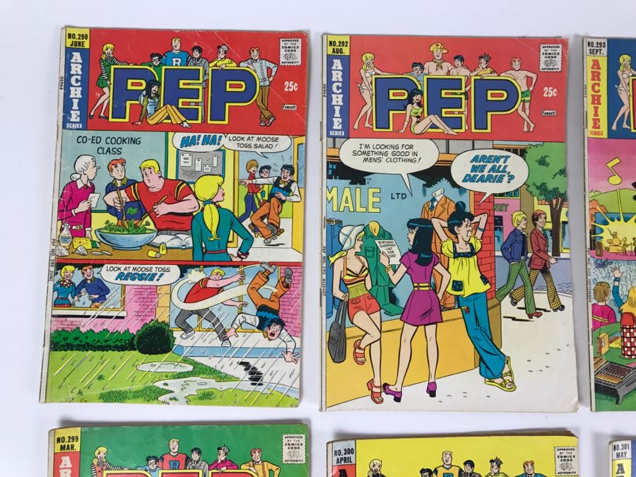 (7) PEP Comic Books #290, 292, 293, 294, 299, 300, 301 [Photo 2]