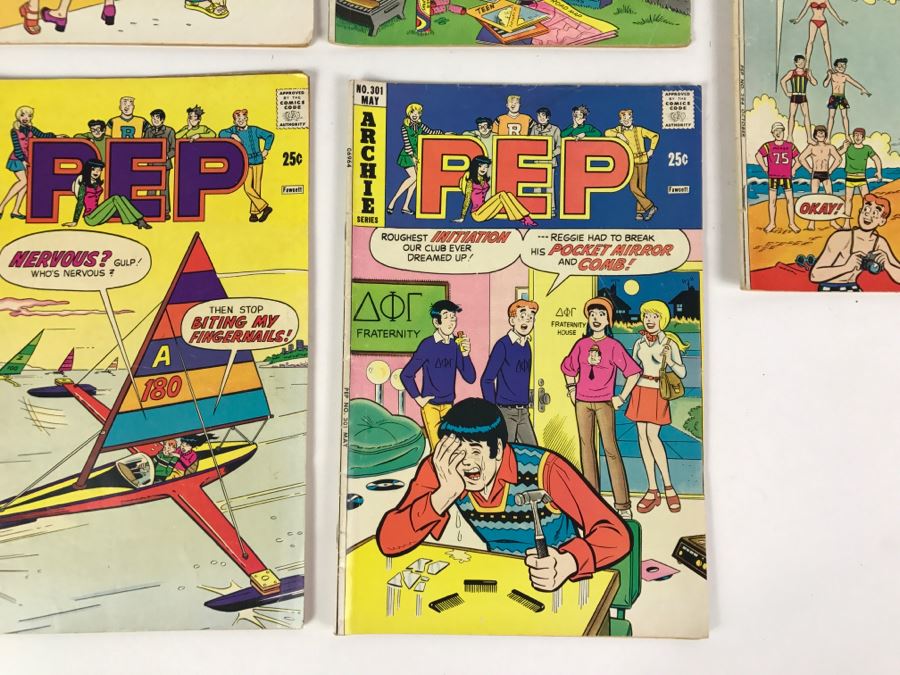 (7) PEP Comic Books #290, 292, 293, 294, 299, 300, 301 [Photo 10]