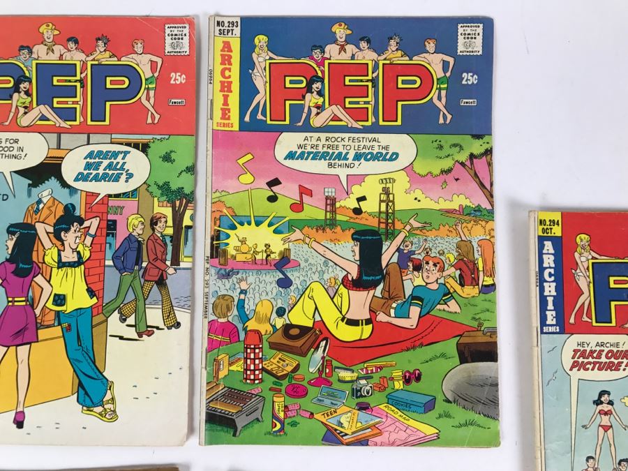 (7) PEP Comic Books #290, 292, 293, 294, 299, 300, 301