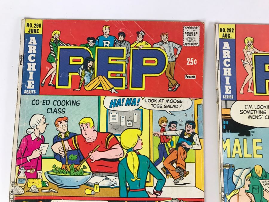 (7) PEP Comic Books #290, 292, 293, 294, 299, 300, 301 [Photo 3]