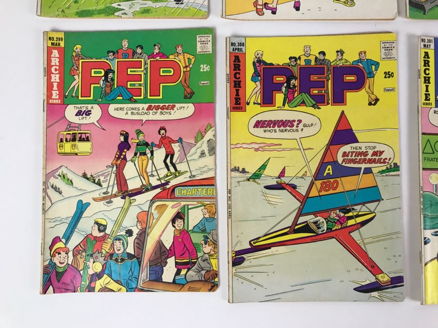 (7) PEP Comic Books #290, 292, 293, 294, 299, 300, 301 [Photo 8]