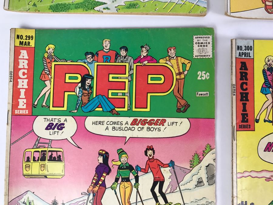 (7) PEP Comic Books #290, 292, 293, 294, 299, 300, 301 [Photo 9]