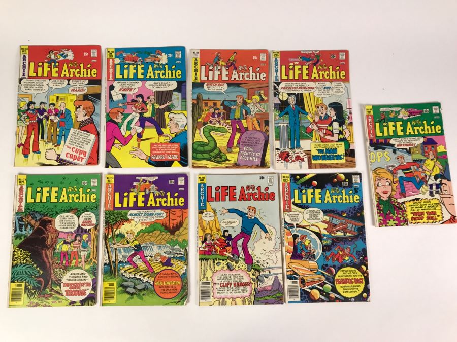 (9) Life With Archie Comic Books #164, 165, 166, 168, 169, 173, 174, 182, 185 [Photo 1]