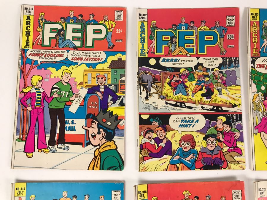 (8) PEP Comic Books #310, 312, 313, 314, 315, 318, 325, 326 [Photo 2]