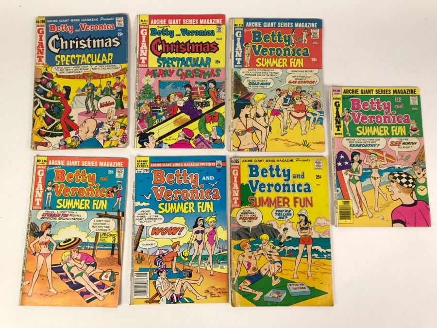 Betty And Veronica Christmas Spectacular #180, 241 And Betty And Veronica Summer Fun #224, 248, 236, 561, 155 Comic Books
