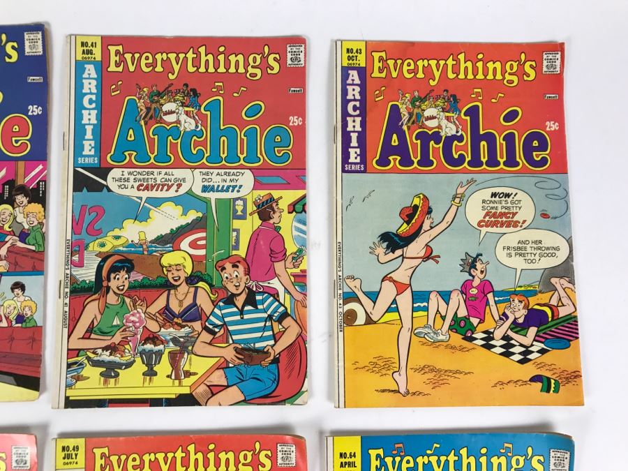(8) Everything's Archie #39, 40, 41, 43, 44, 47, 49, 64 Comic Books [Photo 4]