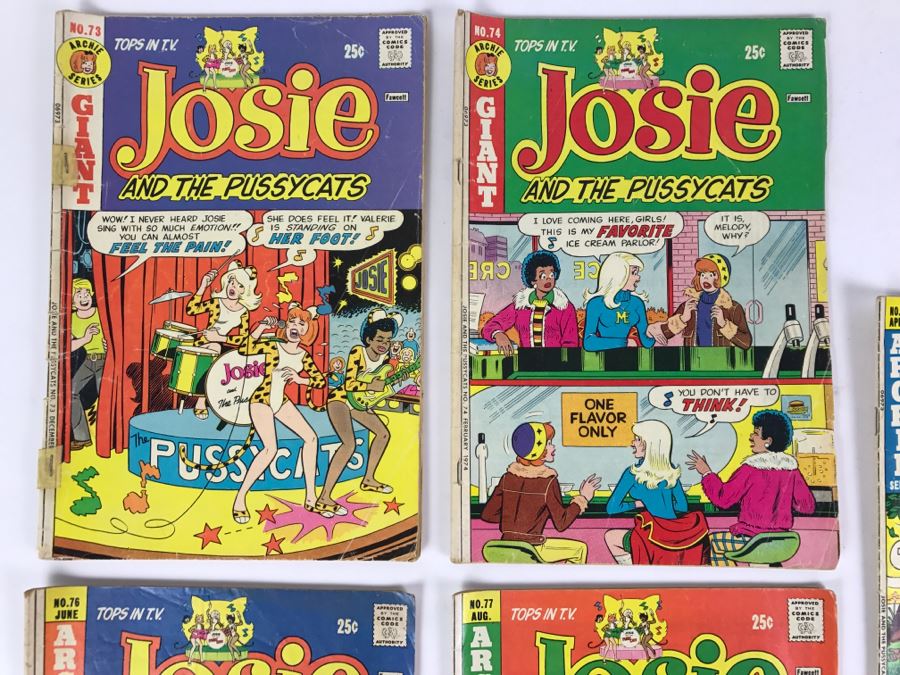 (5) Josie And The Pussycats #73, 74, 75, 76, 77 Comic Books [Photo 2]