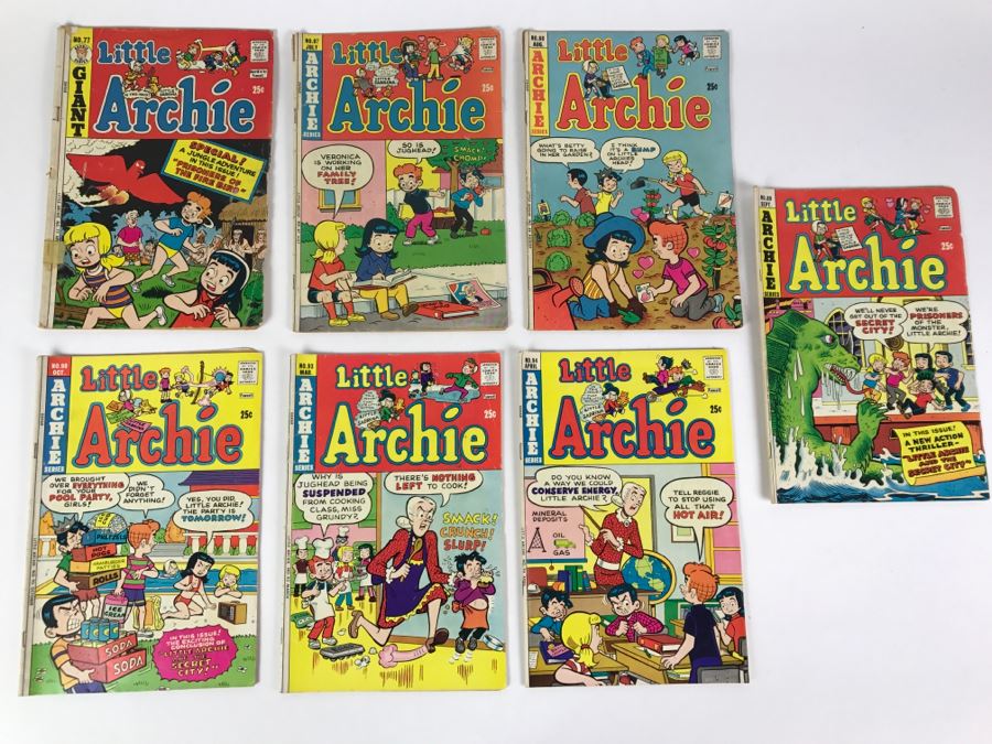 (7) Little Archie #77, 87, 88, 89, 90, 93, 94 Comic Books [Photo 1]