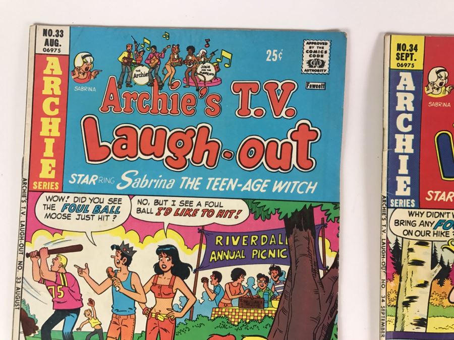 (5) Archie's T.V. Laugh Out #33, 34, 36, 41, 48 Comic Books [Photo 3]