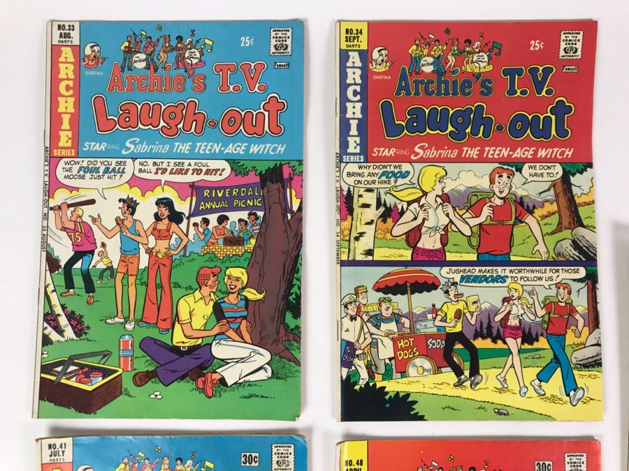 (5) Archie's T.V. Laugh Out #33, 34, 36, 41, 48 Comic Books [Photo 2]