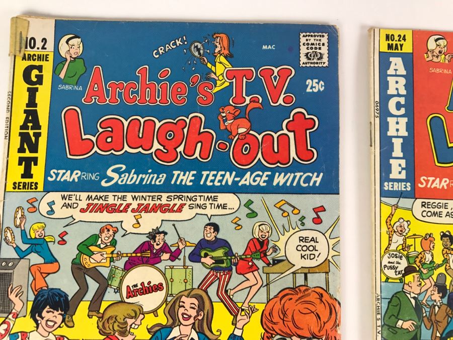 (6) Archie's T.V. Laugh Out Giant #2, #24, 28, 30, 31, 32 Comic Books [Photo 3]