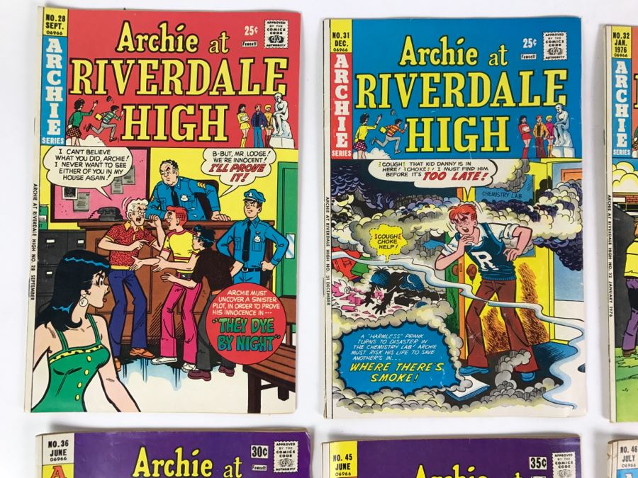 (6) Archie At Riverdal High #28, 31, 32, 36, 45, 46 Comic Books [Photo 2]
