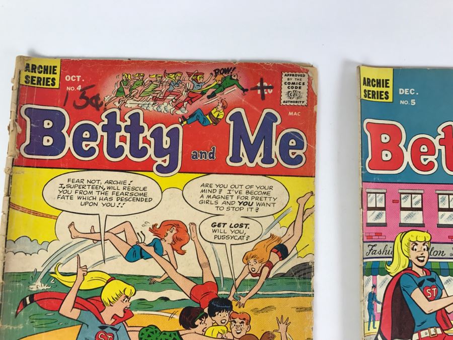 (6) Betty And Me #4, 5, 46, 52, 54, 55 Comic Books [Photo 3]