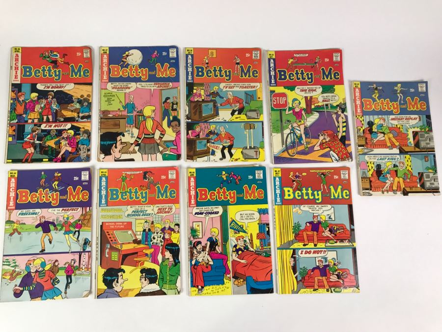 (9) Betty And Me #56, 57, 58, 61, 62, 64, 65, 66, 67 Comic Books [Photo 1]