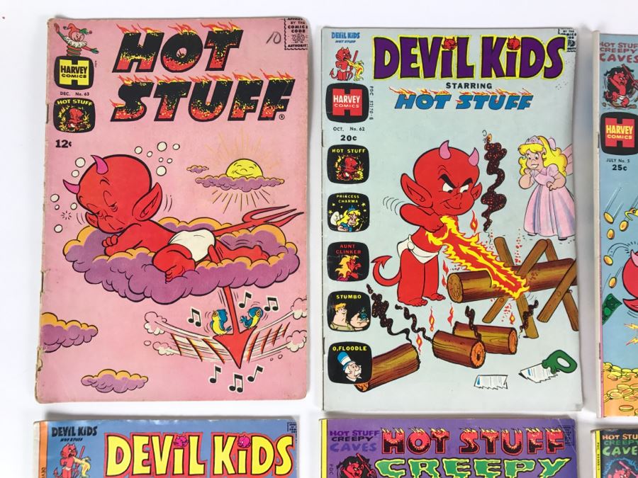 Hot Stuff #63, 129, 125, Devil Kids #62, 71, Hot Stuff Creepy Caves #1, 5, 6 Comic Books [Photo 2]