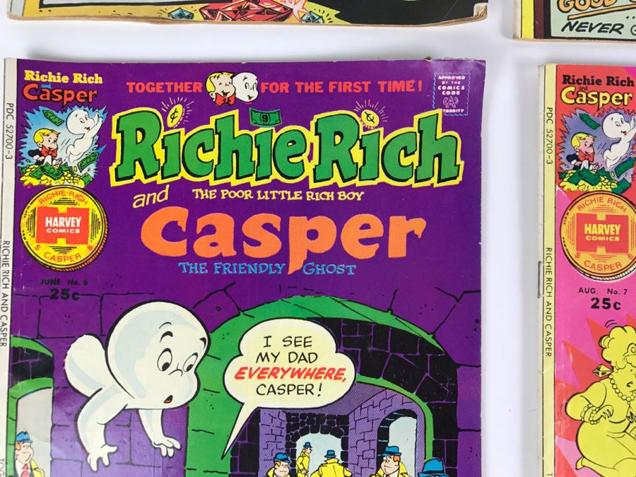(7) Richie Rich And Casper #2, 3, 4, 5, 6, 7, 8 Comic Books [Photo 10]