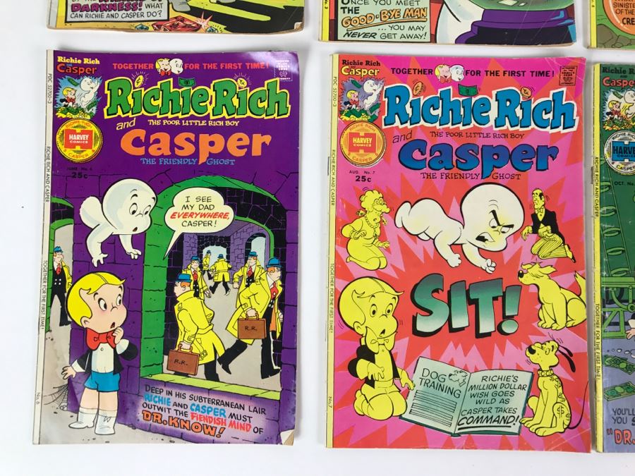 (7) Richie Rich And Casper #2, 3, 4, 5, 6, 7, 8 Comic Books [Photo 9]