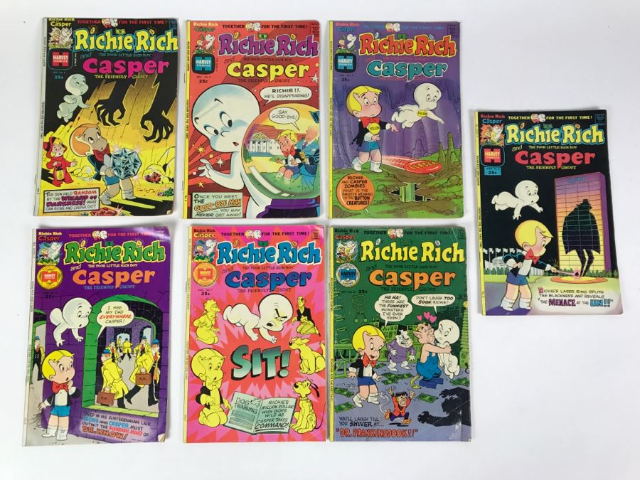 (7) Richie Rich And Casper #2, 3, 4, 5, 6, 7, 8 Comic Books [Photo 2]