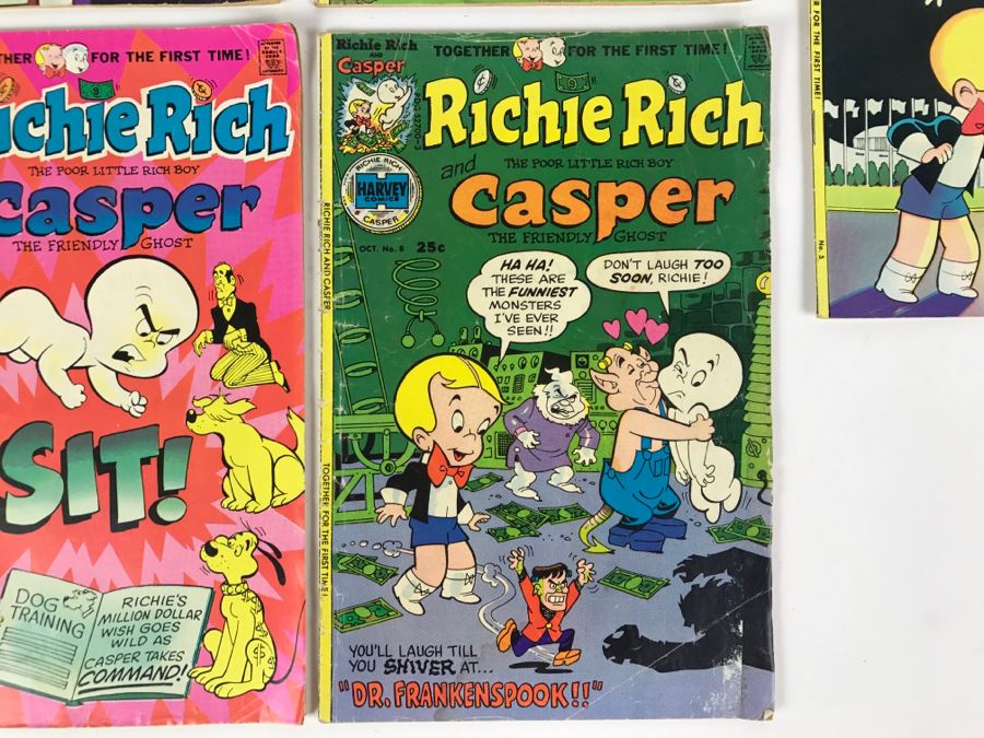 (7) Richie Rich And Casper #2, 3, 4, 5, 6, 7, 8 Comic Books [Photo 11]