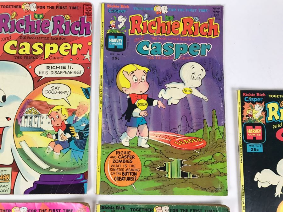 (7) Richie Rich And Casper #2, 3, 4, 5, 6, 7, 8 Comic Books [Photo 5]