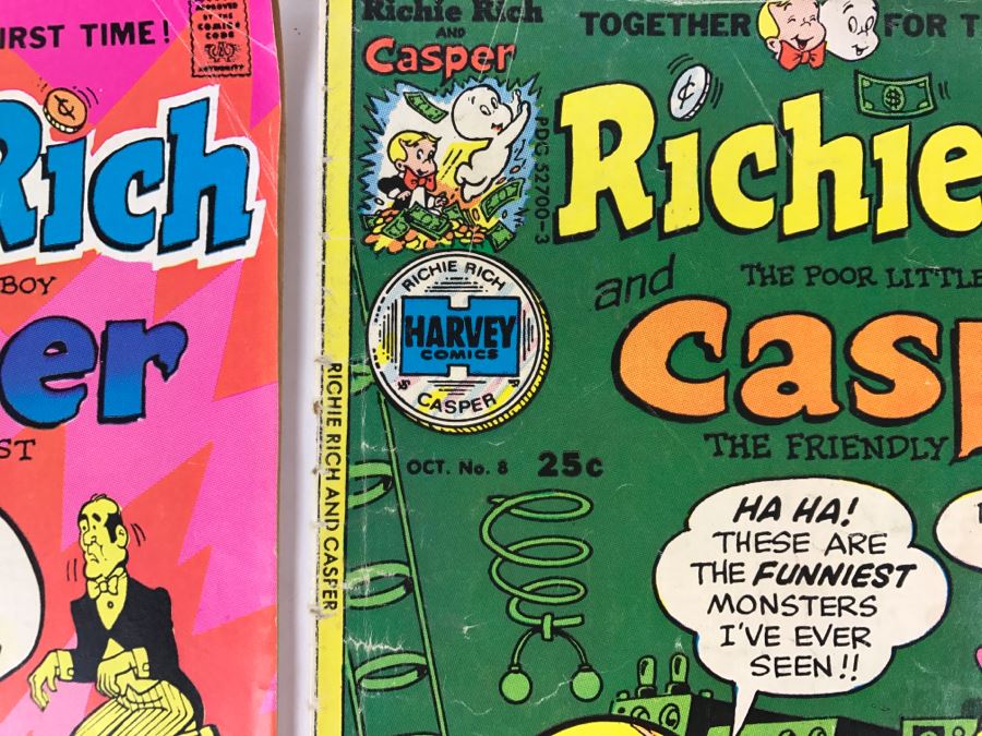 (7) Richie Rich And Casper #2, 3, 4, 5, 6, 7, 8 Comic Books [Photo 12]