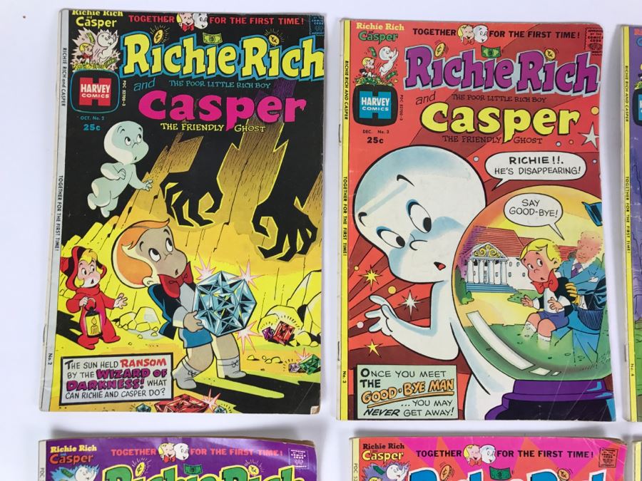 (7) Richie Rich And Casper #2, 3, 4, 5, 6, 7, 8 Comic Books [Photo 3]