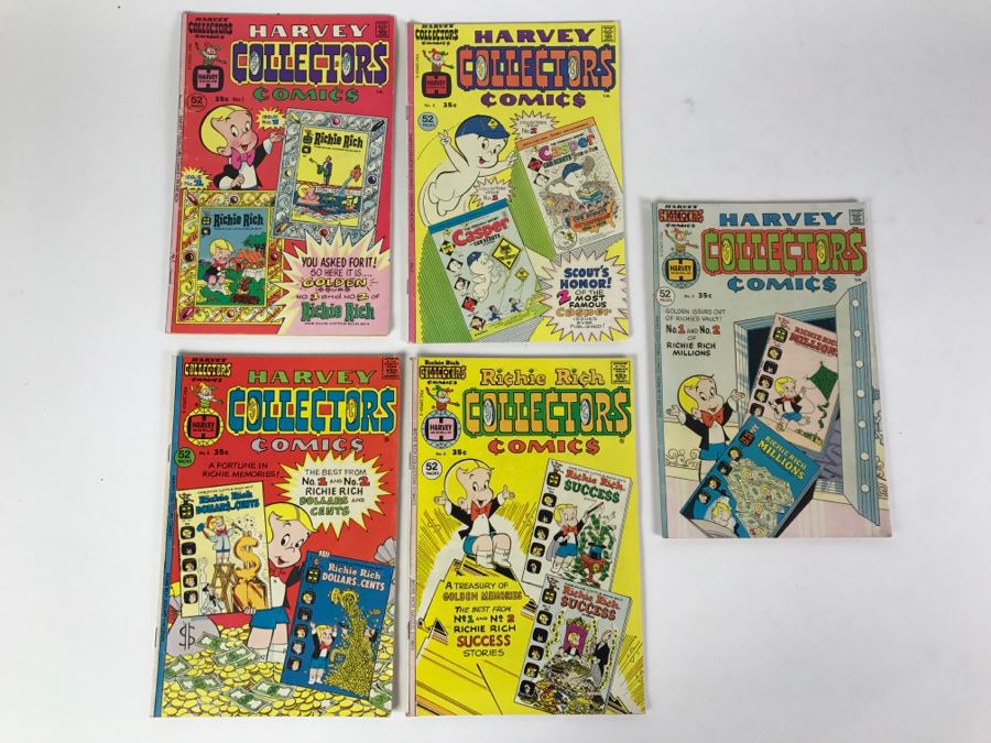 (5) Harvey Collectors Comics #1, 2, 3, 5, 6 Comic Books