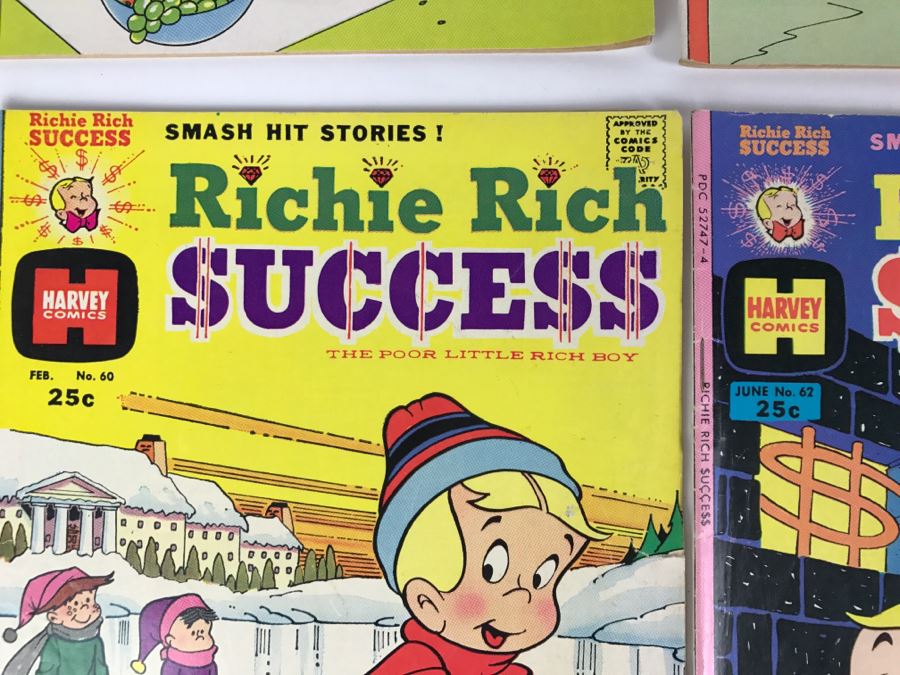 (9) Richie Rich Success #66, 67, 58, 59, 57, 60, 62, 63, 64 Comic Books [Photo 9]