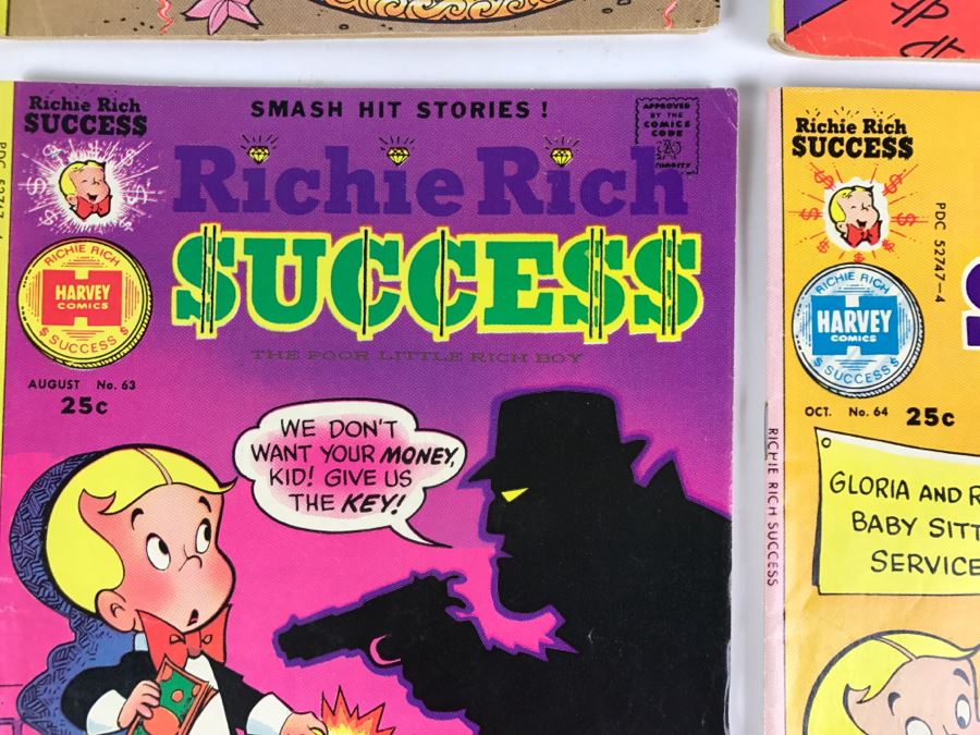 (9) Richie Rich Success #66, 67, 58, 59, 57, 60, 62, 63, 64 Comic Books [Photo 11]