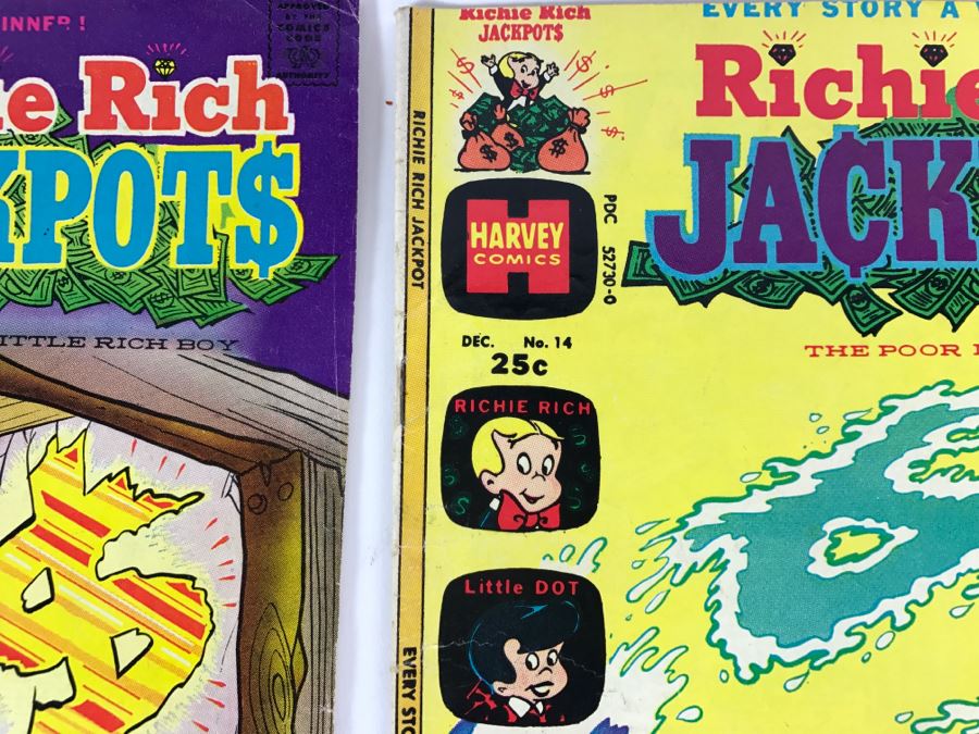 (10) Richie Rich Jackpots #7, 11, 12, 13, 14, 16, 17, 18, 22, 23 Comic Books [Photo 7]