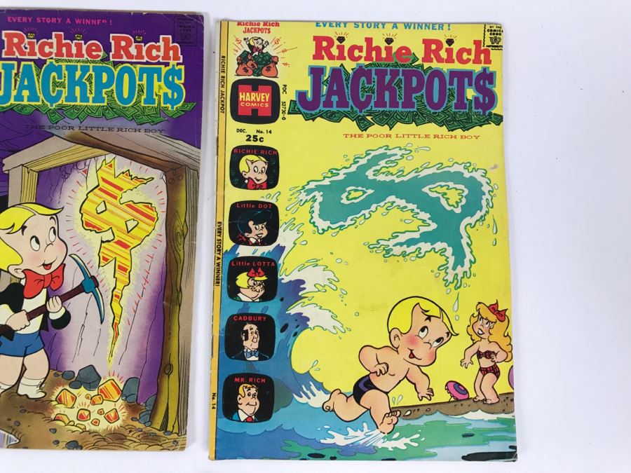 (10) Richie Rich Jackpots #7, 11, 12, 13, 14, 16, 17, 18, 22, 23 Comic Books [Photo 6]