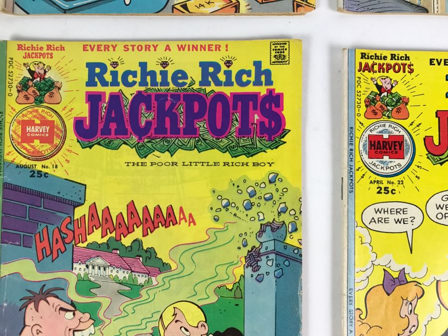 (10) Richie Rich Jackpots #7, 11, 12, 13, 14, 16, 17, 18, 22, 23 Comic Books [Photo 11]