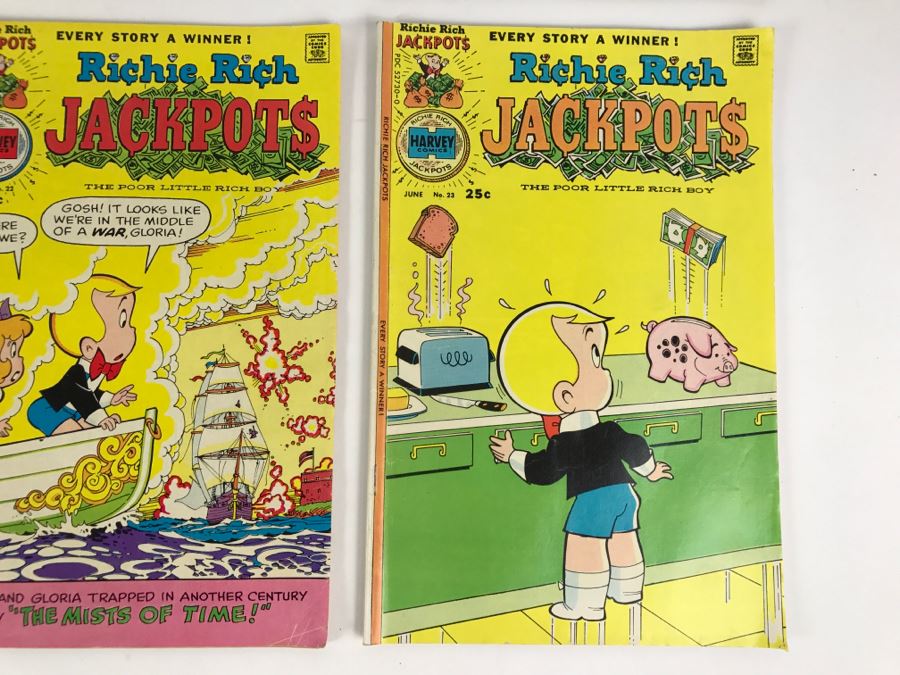 (10) Richie Rich Jackpots #7, 11, 12, 13, 14, 16, 17, 18, 22, 23 Comic Books [Photo 12]