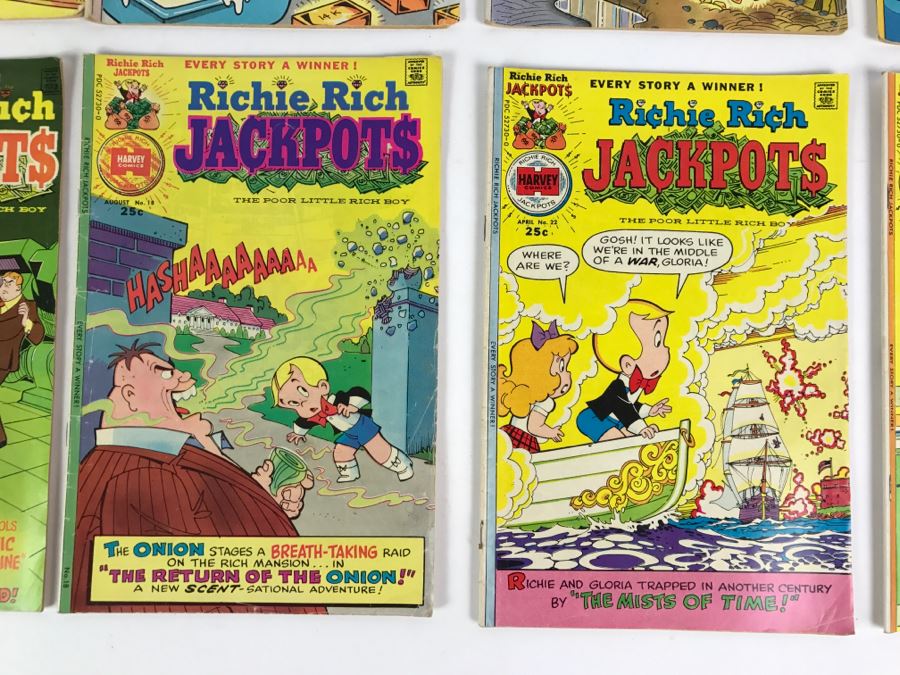 (10) Richie Rich Jackpots #7, 11, 12, 13, 14, 16, 17, 18, 22, 23 Comic Books [Photo 10]