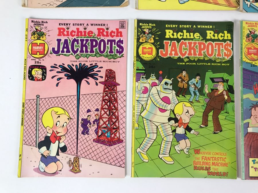 (10) Richie Rich Jackpots #7, 11, 12, 13, 14, 16, 17, 18, 22, 23 Comic Books [Photo 8]