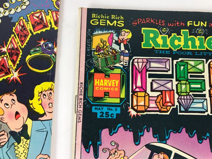 (9) Richie Rich Gems #1, 2, 3, 4, 5, 6, 7, 9, 12 Comic Books [Photo 7]