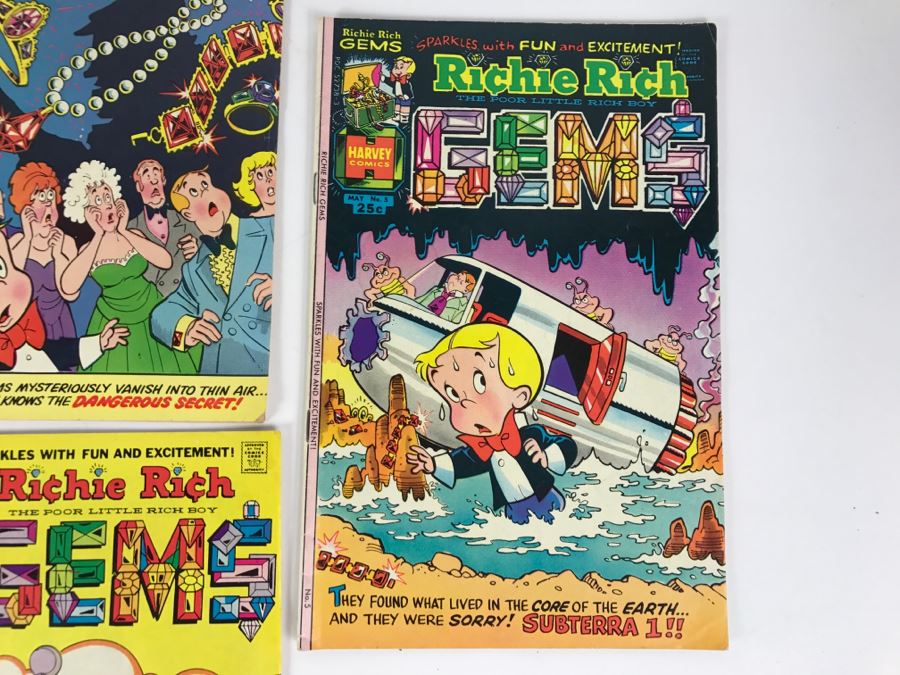 (9) Richie Rich Gems #1, 2, 3, 4, 5, 6, 7, 9, 12 Comic Books [Photo 6]