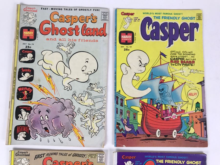 Casper #181, 180, Casper's Ghost Land #79, 86 Comic Books [Photo 2]