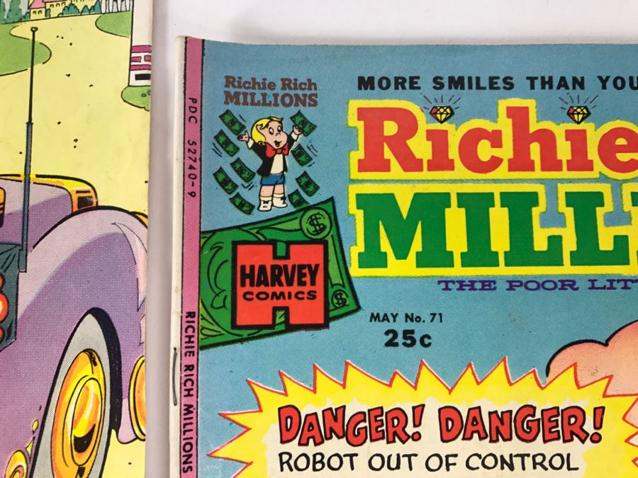 Richie Rich Millions #65, 67, 68, 69, 71, 72, 73, 75, 77 Comic Books [Photo 7]