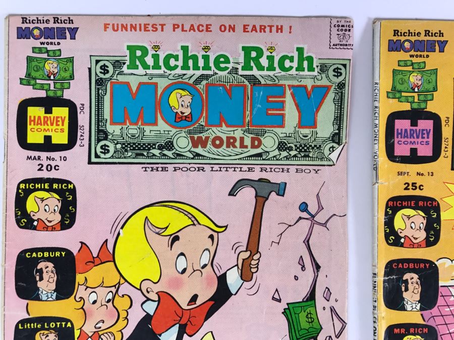 Richie Rich Money World #10, 13, 14, 16, 17, 18, 19, 20, 21, 23, 24 Comic Books [Photo 3]
