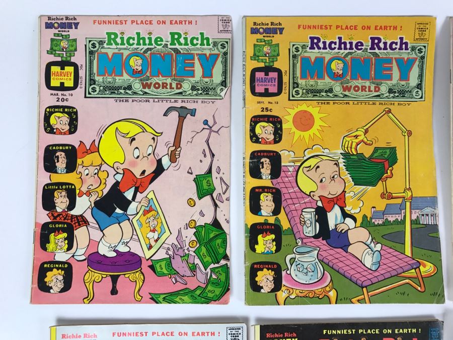 Richie Rich Money World #10, 13, 14, 16, 17, 18, 19, 20, 21, 23, 24 Comic Books [Photo 2]