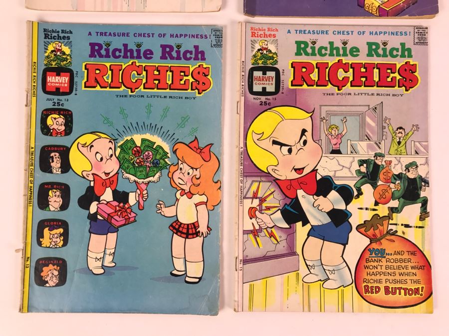 (4) Richie Rich Riches #11, 12, 13, 15 Comic Books [Photo 4]